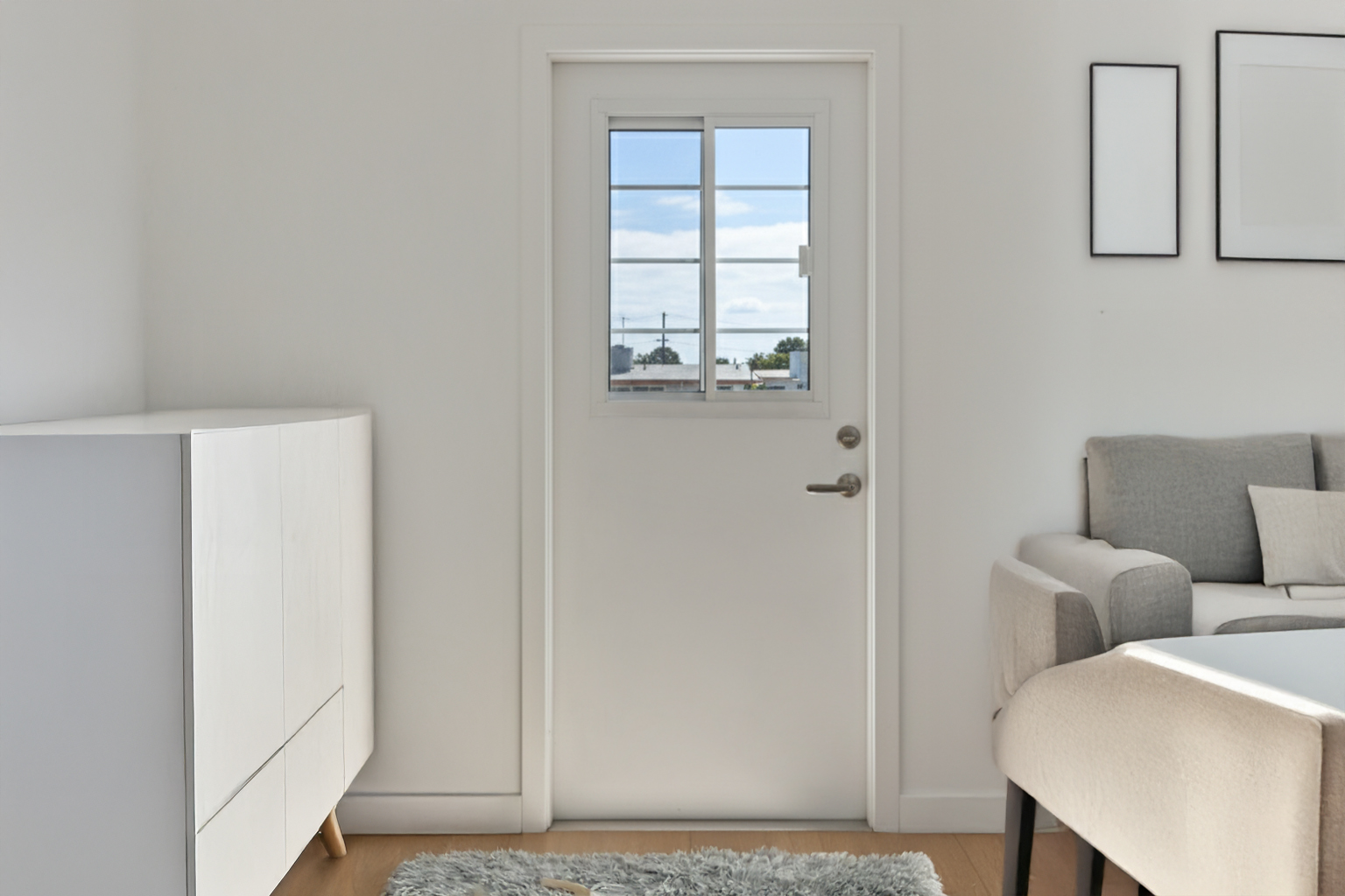 Puerta Multipanel con ventana - Vista 4